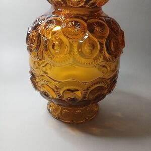 Le Smith Amber  Fairy Lamp Glass with Intricate Design